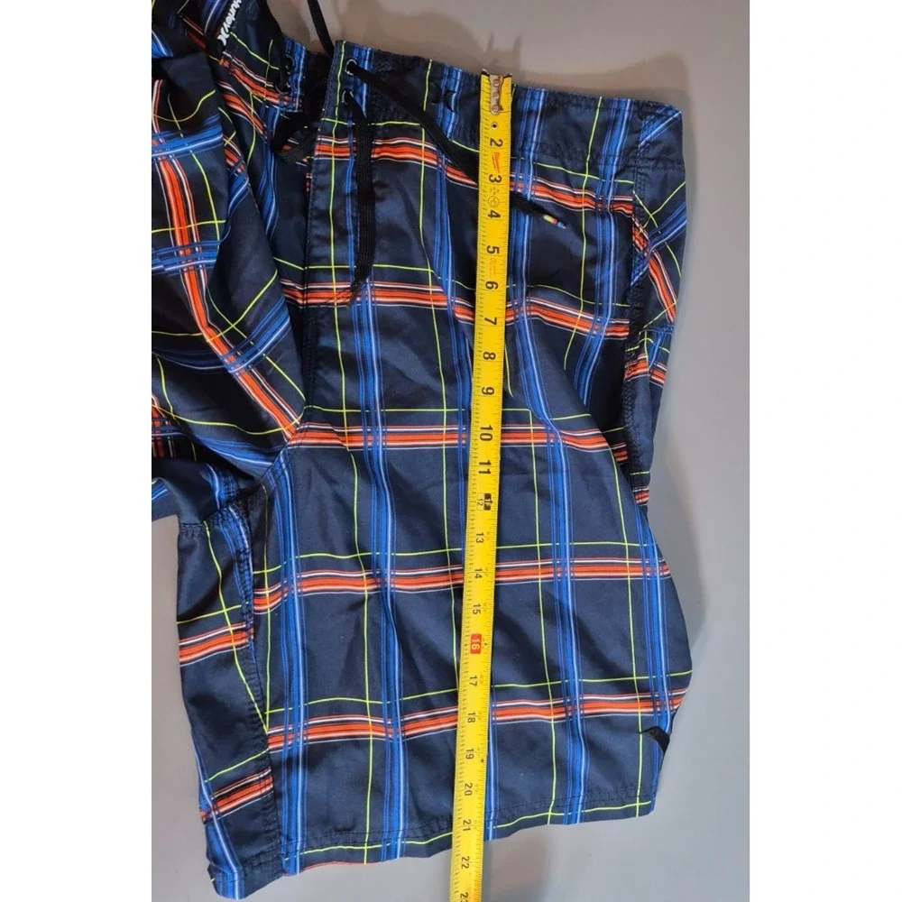 Hurley Mens Board Shorts Size 38 Multicolored Plaid 10
